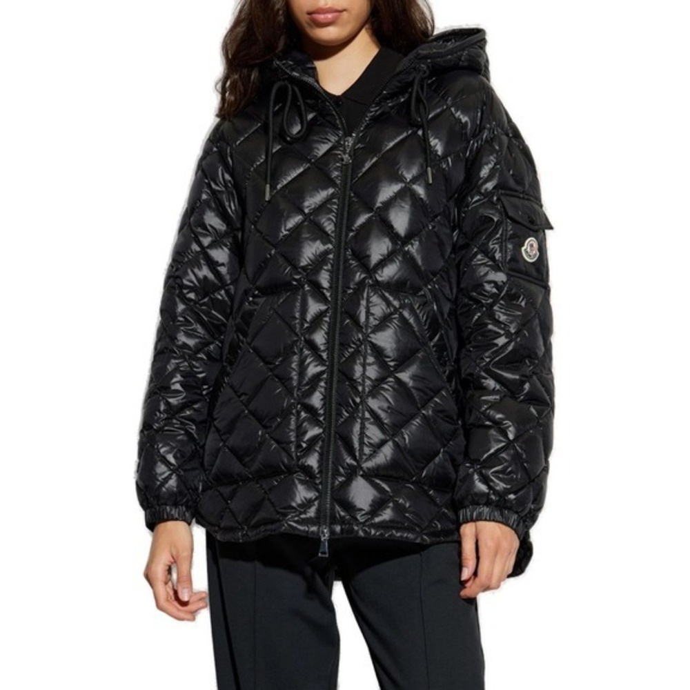 NWT Moncler Camicia Quilted Jacket in Black $1,790‎ Women's Size EU 40 / XS